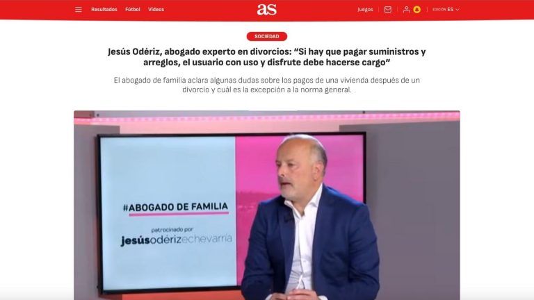 Jesús Odériz, abogado experto en divorcios