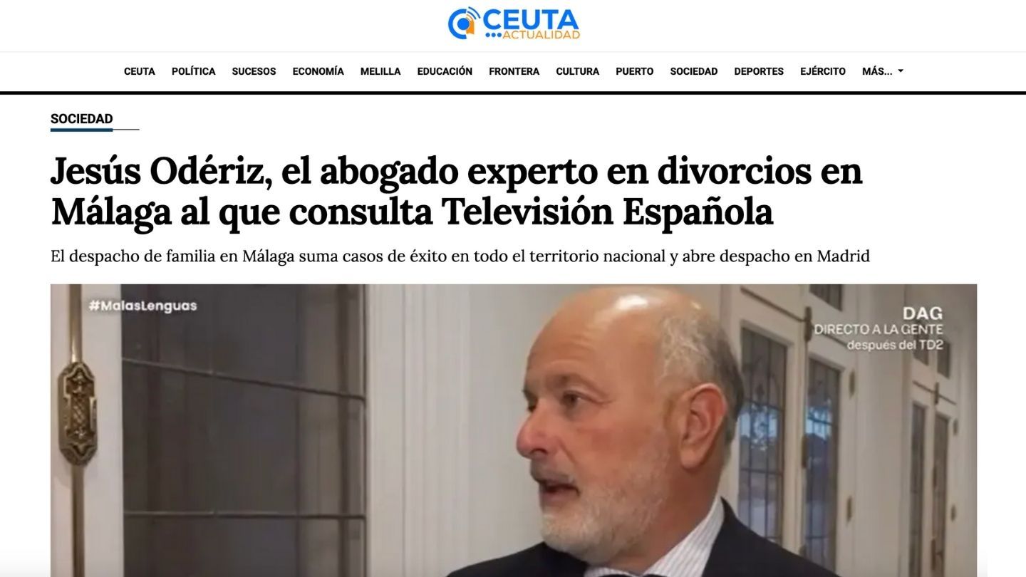 Ceuta Actualidad destaca la participación de Jesús Odériz en el programa de RTVE Malas Lenguas