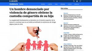 Custodia compartida pese a denuncia por violencia de género