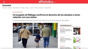 Derecho de los abuelos a un régimen de visita con sus nietos