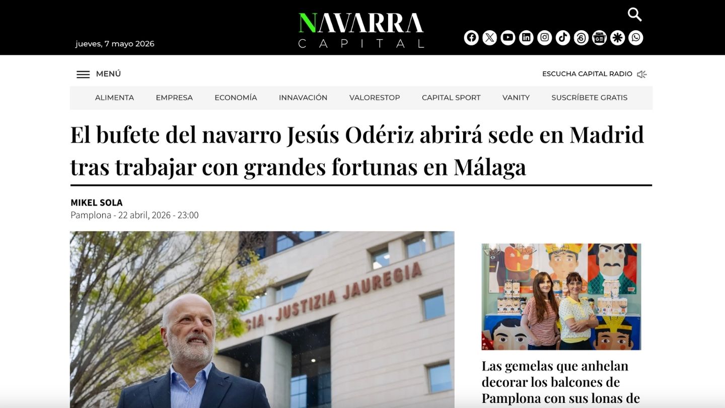 Odériz Abogados aterriza en Madrid con más de 25 años de experiencia en Derecho de Familia